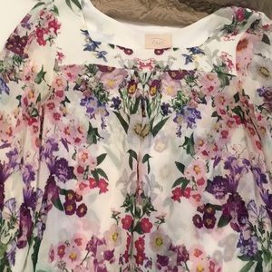 Anthropologie Vanessa & Virginia floral blouse